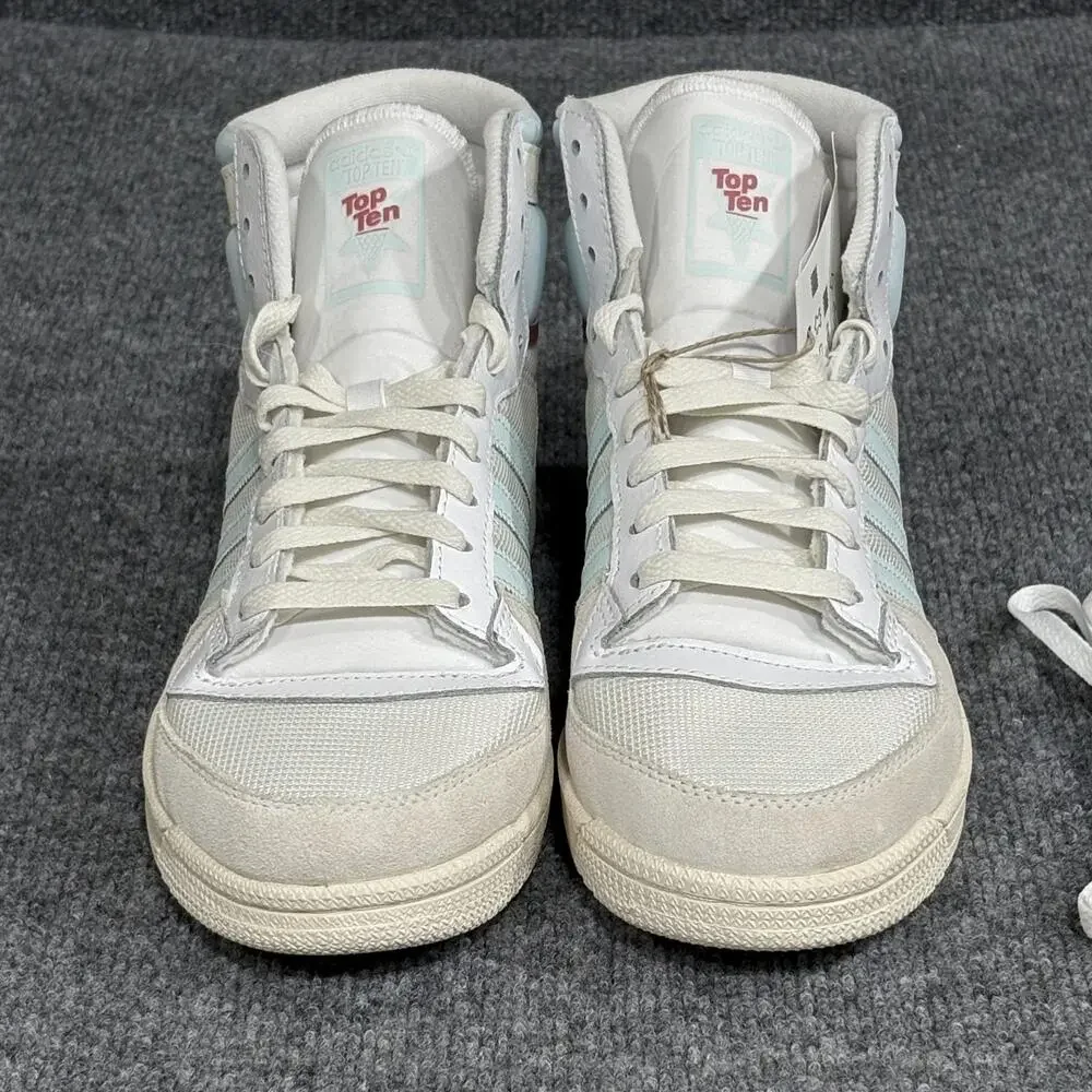 Adidas Top Ten RB Shoes Mens Size 10 White Light Blue High Top Basketball GV6626